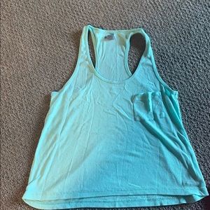 light blue swing tank